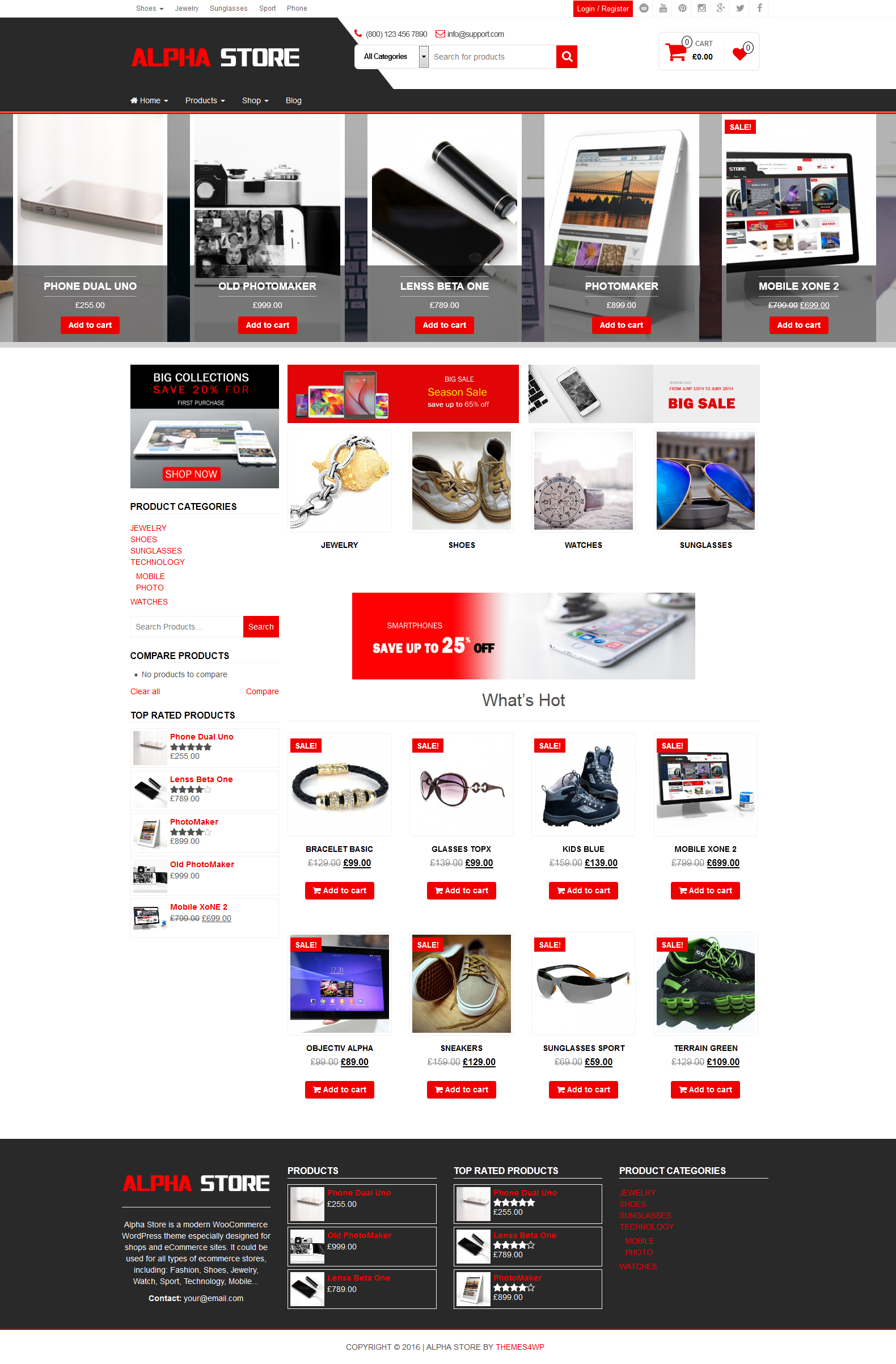 free online store themes